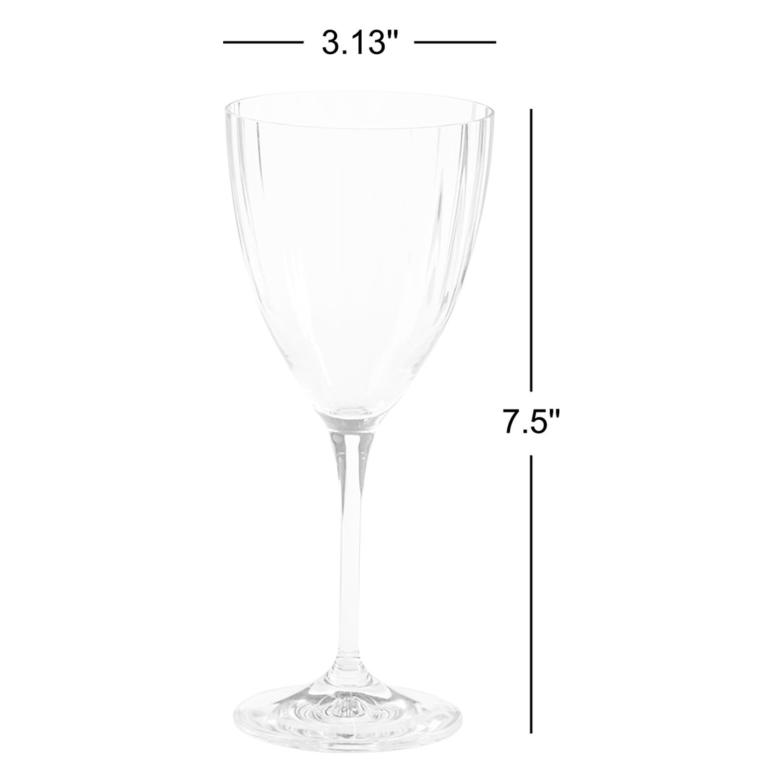 Sensa Ribbed White Wine Glass
