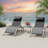 3-Piece Aluminum Pool Lounge Chair Set, 2 Adjustable Patio Chaise Lounges with Table-1088252339