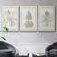 " Willow Blue Besler IV " 3 Piece Art Print-91891383-91891386