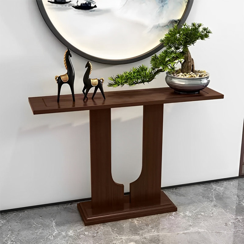 Console Modern Minimalist, H 31,5 po x l 39,37 po x P 11,81 po, Brun