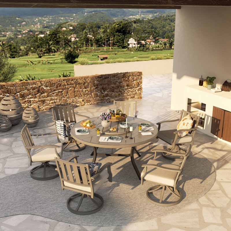 Ensemble repas 60 po Azur Patio, 6