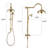 8" Rainfall Shower Head with Handheld Sprayer - Dual Shower Combo