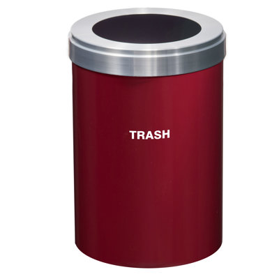 Steel Open Kitchen Trash Can