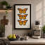 Monarch Triptych Botanical - Wrapped Canvas-1439195151-1439195142