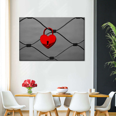Impression sur toile Heart Heart Lock