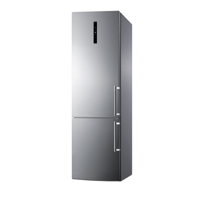 Summit Appliance 24" Counter Depth 11.7 Cubic Feet Bottom Freezer Refrigerator, Left Handed