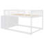 Lit superposé double blanc avec construction solide et rangement fonctionnel en bois de pin blanc-118036607-118036606