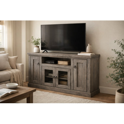 Meuble télé en bois massif pour téléviseur de 65 po ou moins Berkeley