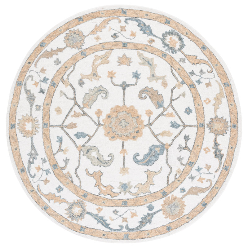 Metro Hand Tufted Wool Oriental Rug, Round 6'