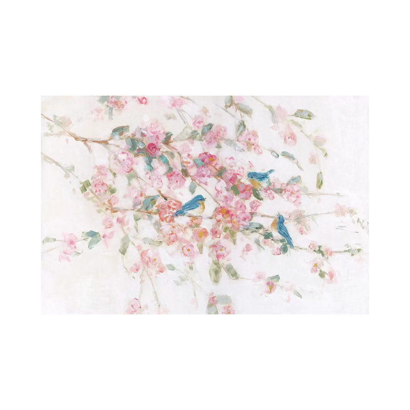 «Cottage Sweet Song I» par Sally Swatland - reproduction d'art, Pas de tapis, Toile tendue, H 12 po x l 18 po x 1,5 po