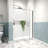 28-32 in. W x 72 in. H Framed Pivot Shower Door with 1/4 in. (6mm) Tempered Clear Glass-114500372