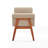 Elegant Linen Tufted Ottoman