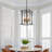 6 - Light Dimmable Lantern Rectangle Chandelier-799061083