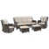 5 - Person Patio Conversation Sets with Cushions