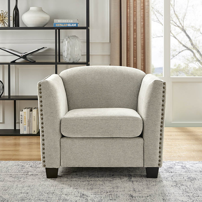 Tilford Upholstered Accent Chair, Cream