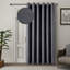 Linen 100% Blackout Eyelet Curtain Single Panel-2045078059