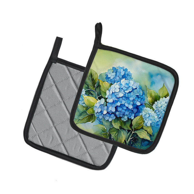 Caroline's Treasures Floral Polyester Potholder Set