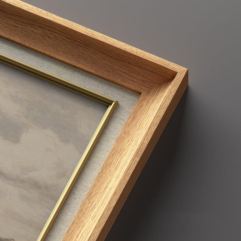 Ensemble de 2 œuvres d'art encadrées de qualité supérieure sur toile de qualité supérieure avec cadre de 26 po x 36 po