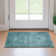 Tapis bleu sarcelle lavable à la machine Premium Kiyondrea