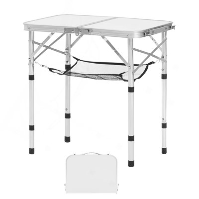 Table de camping pliante portative en aluminium 2 pi