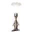 11" High Blue Tiffany Pond Lily Maidens Mini Lamp-1779648889