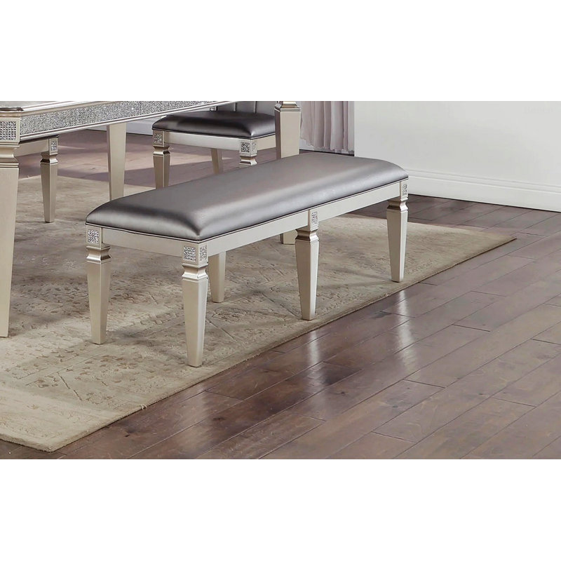 Banc avec siège rembourré