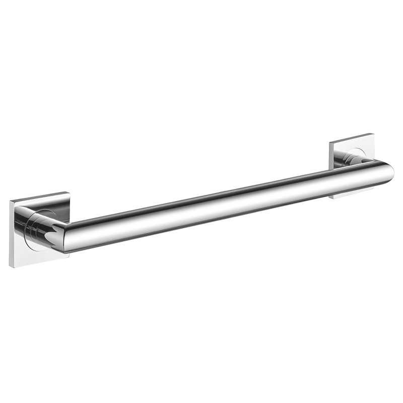 Barre d'appui murale 24 po - Chrome, fabrication en laiton de qualité supérieure, quincaillerie d'installation incluse