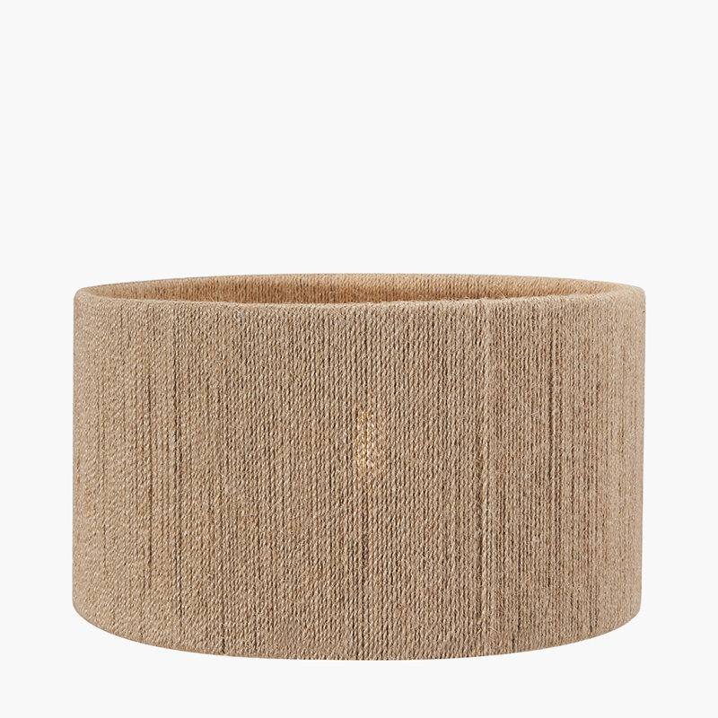 17cm H Drum Lamp Shade ( Clip On ) in Brown
