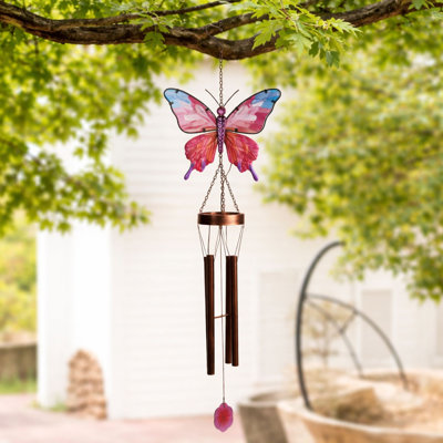  Solar Windchime Butterfly