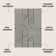 Tapis noir / blanc Anders MidCentury