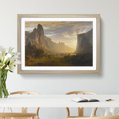Looking Down on Yosemite Valley by Albert Bierstadt - Picture Frame Painting