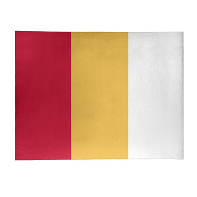 Tapis de zone rouge/jaune