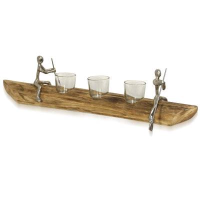 Hendrik 4'' H Glass Tabletop Tealight Holder