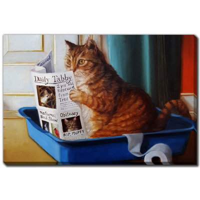 Art mural sur toile Trône de chaton