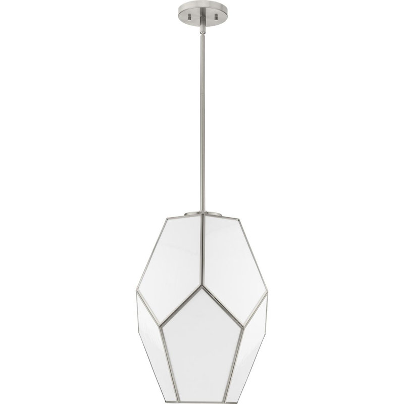 Jamaka 1 - Light Pendant, 19.75" H x 14" W x 14" D, Brushed Nickel