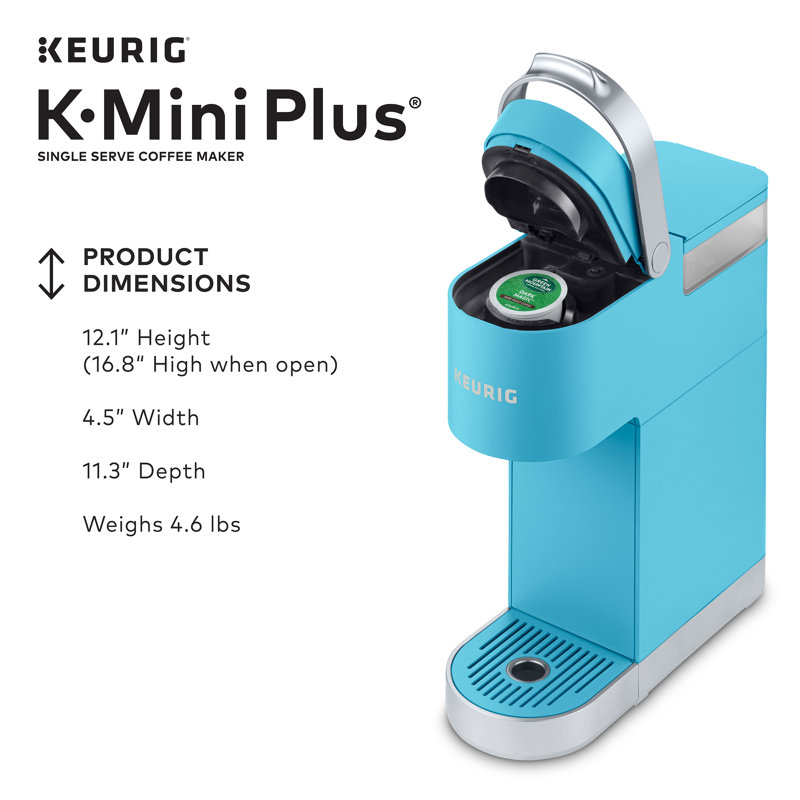 Keurig K-Mini Plus Single Serve K-Cup Pod Coffee Maker, Blue