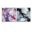Kasterlee - Ensemble de 2 verres muraux abstraits en acrylique-103928730