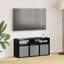 Unfinished TV Stand for TVs up to 42" with Fireplace Included-843836182-842465786