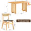 Table de salle à manger classique en bois massif et chaise avec pieds - Ajoutez une touche de chaleur à votre espace