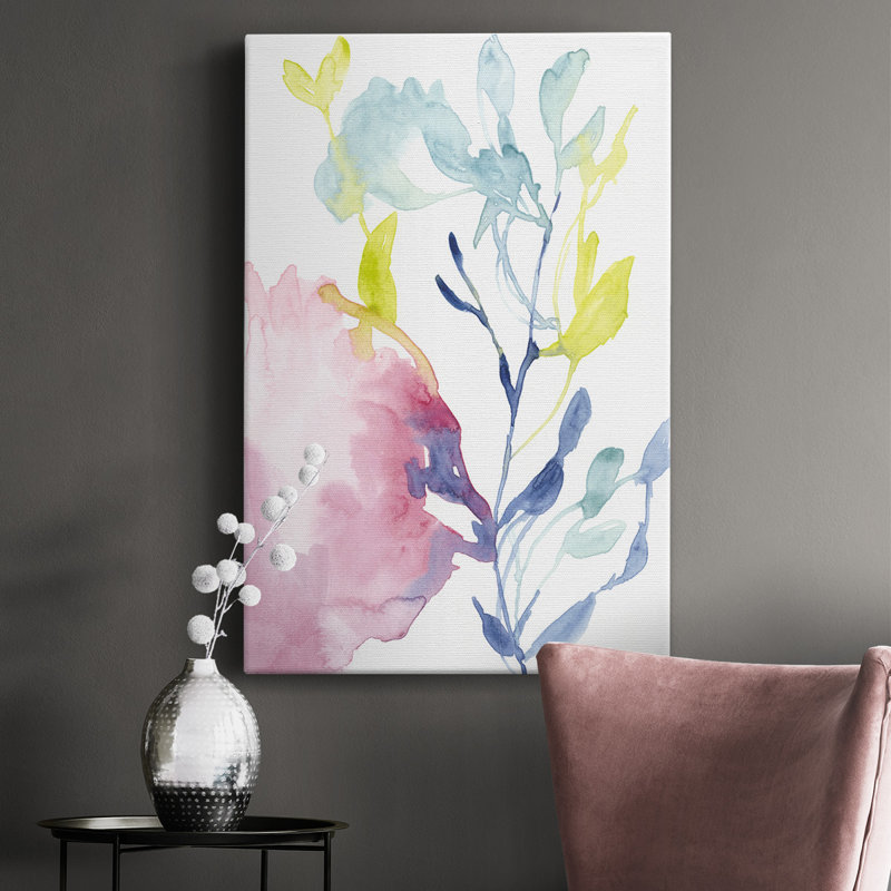 «Fuchsia Bloom I», impression sur toile tendue, L 12 po x H 18 po