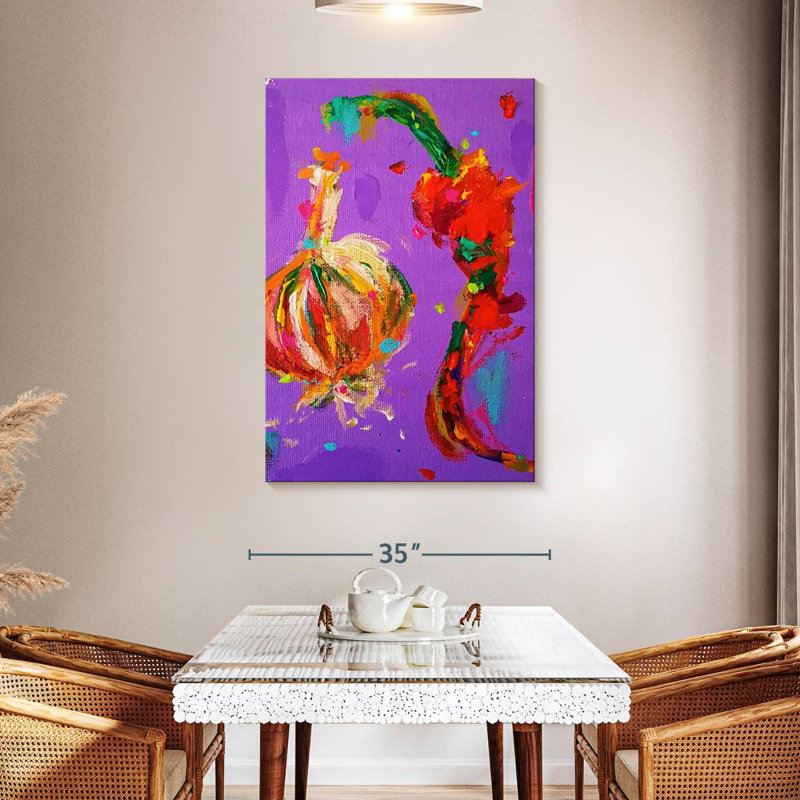 Yarlin Garlic And Chili, 48" H x 32" W