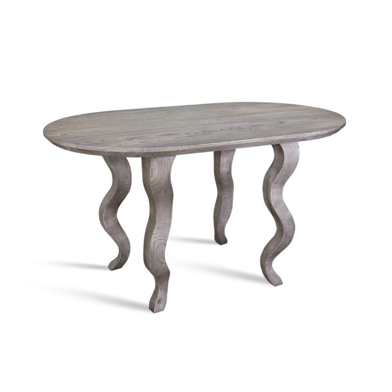 Oak Oval Solid Wood Dining Table