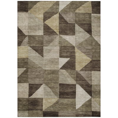 Machine Washable Indoor/Outdoor Jourdan ACN2373 Geometric Rug