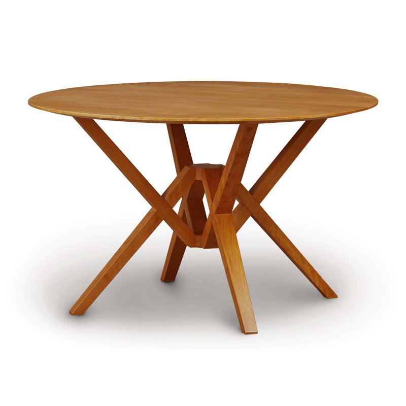 Exeter Round Fixed Top Table, 48" L x 48" W, Autumn Cherry
