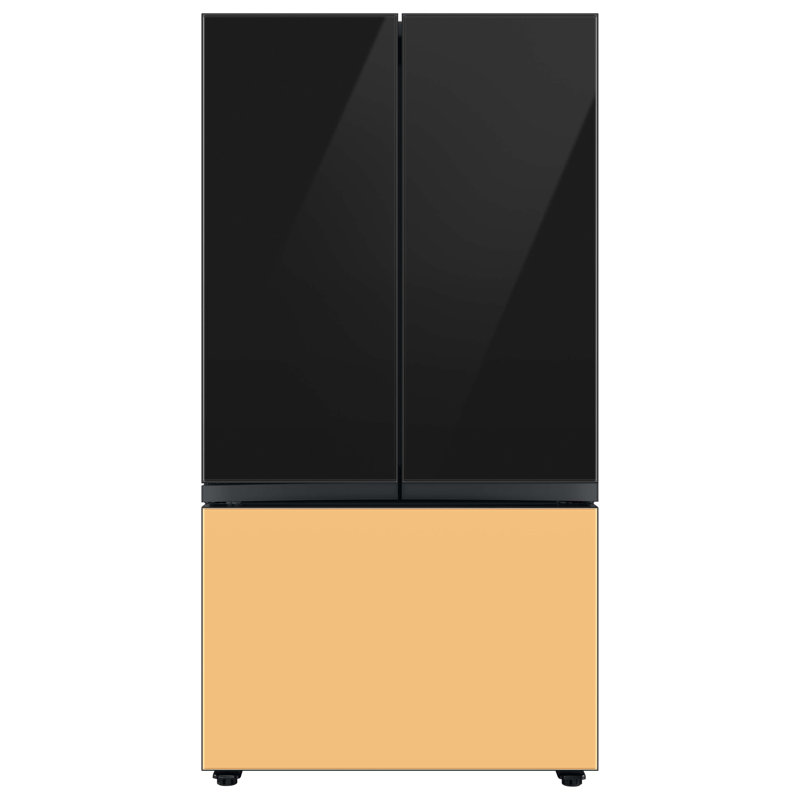Samsung 24 cu. ft. Smart Bespoke 3-Door French-Door Refrigerator with Customizable Panel Colors and AutoFill Water Pitcher in Custom Panel-Ready