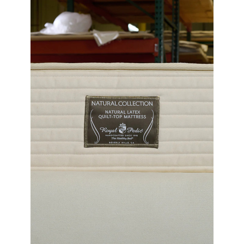 Natural 7.5'' Medium Latex Mattress and Box Spring Set, Twin