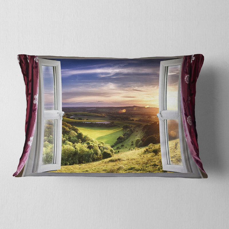 Landscape Reversible Throw Pillow
