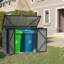 6 ft. W X 4 ft. D Metal Garbage Shed