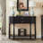 Black Solid Wood Console Table-1714898435-1714898436