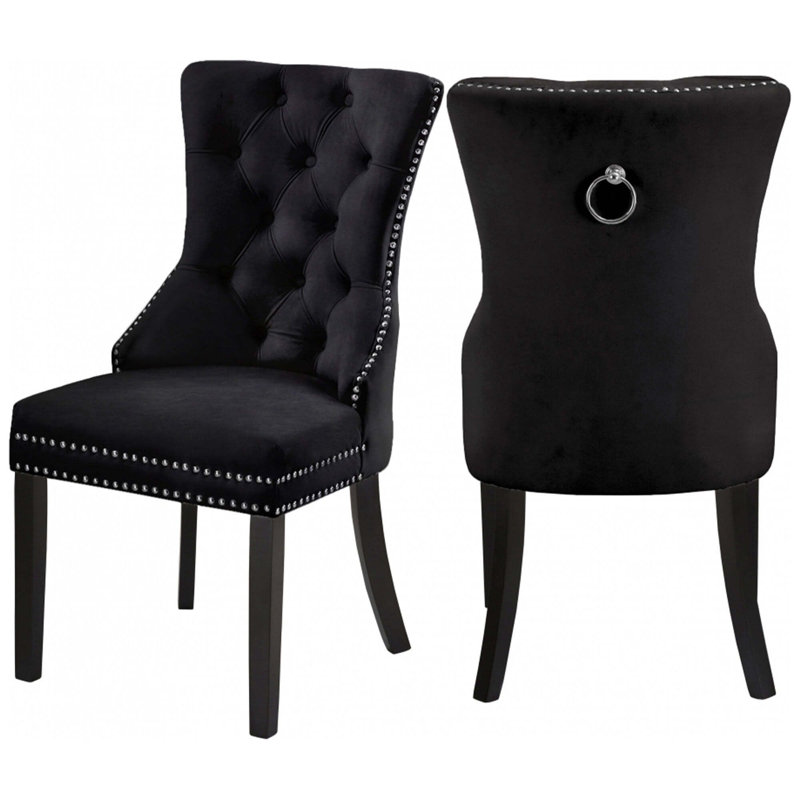 Ensemble repas pour 4 personnes Montique, Noir